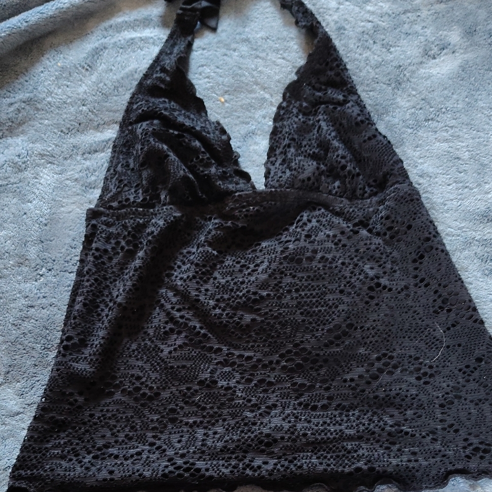 Mossimo Supply Co Black Cropped Bustier Camisole
